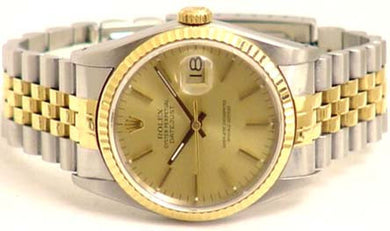 Rolex Two Tone Datejust Oyster Perpetual 18kt & Stainless Steel