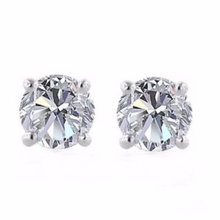 Diamond Earring Studs in 14kt Yellow or 14kt White Gold Gold Baskets for Pierced Ears Natural Genuine Diamonds 0.47pts Total Carat Weight