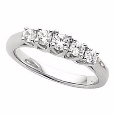 Anniversary Diamond Ring in 14kt White Gold 0.75pts.