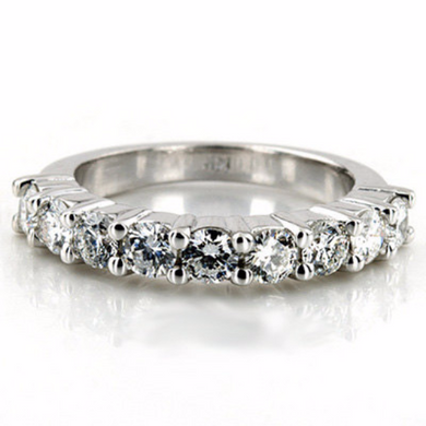 Diamond Anniversary Ring in 14kt White Gold 1.08cts