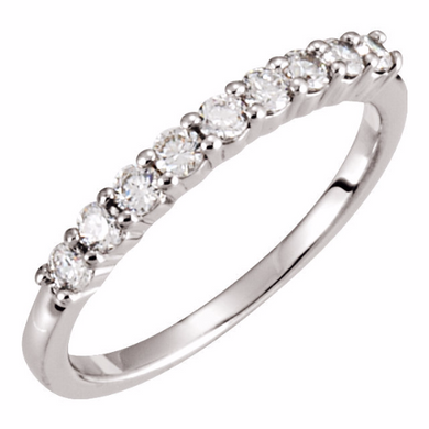 Diamond Anniversary Ring in 14kt White Gold & Yellow Gold