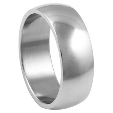 Silver Wedding Band Sterling 925 Polished Finish 8mm Custom Made Size 5 6 7 8 9 10 11 12 13 14 15