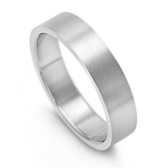 Silver Wedding Band Sterling 925 Matte Finish 6mm Custom Made Size 5 6 7 8 9 10 11 12 13 14 15