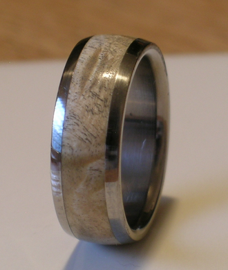 Tungsten Wedding Band Natural Maple Burl Wood Inlay Rings Available for Men and Ladies Sizes 4-18