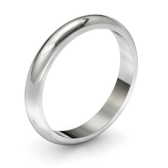Tungsten 3MM Wedding Band Dome Polished Comfort Fit Design Sizes 5 5.5 6 6.5 7 7.5 8 8.5 9 9.5 10 10.5 11 11.5 12 12.5 13 13.5 14 14.5 15