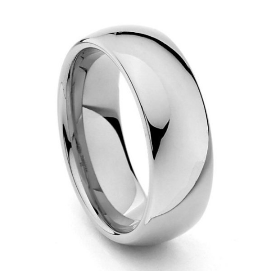 Tungsten Carbide 7MM Plain Dome Wedding Band Ring Polished Comfort Design Size 7 7.5 8 8.5 9 9.5 10 10.5 11 11.5 12 12.5 13 13.5 14 14.5 15