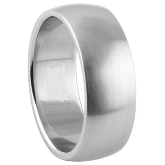 Silver Wedding Band Sterling 925 Satin Finish 8mm Custom Made Size 5 6 7 8 9 10 11 12 13 14 15