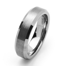 Tungsten Carbide Satin Men's or Women's Wedding Band 6mm Width Ring Comfort Fit Size 5-15.5