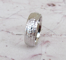 Sterling Silver Wedding Band 925 Hammer Finish Custom Made Ring Designed For You Men or Womens Size 5 6 7 8 9 10 11 12 13 14 15