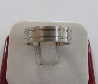 Silver Wedding Band Sterling 925 Satin Finish Double Lines Custom Made Ring Designed For Men or Womens Size 4 5 6 7 8 9 10 11 12 13 14 15