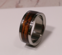 Tungsten Wooden Wedding Band DESERT IRON WOOD Mens or Ladies Ring Size 4-18 Rings
