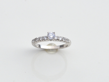 14kt White Gold Diamond Engagement Ring Wedding Band