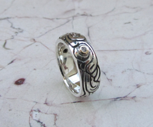 Celtic Diamond Wedding Band 14kt Gold & Sterling Silver 925 Custom Made Rings Designed For Men or Womens Size 4 5 6 7 8 9 10 11 12 13 14 15