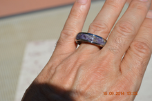Purple Maple Burl Wood Band Titanium Wood Ring Mens or Ladies Wedding Bands Size 4 5 6 7 8 9 10 11 12 13 14 15 16 17 18 19 20 Half Sizes